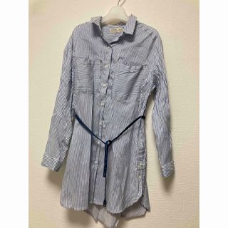 ザラキッズ(ZARA KIDS)のZARA kids ザラキッズ　140 シャツワンピース　ストライプ(ワンピース)