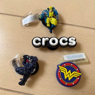 クロックス(crocs)の新品　クロックス　ジビッツ　4点　マーベル　ウルバリン　DCコミックス(その他)