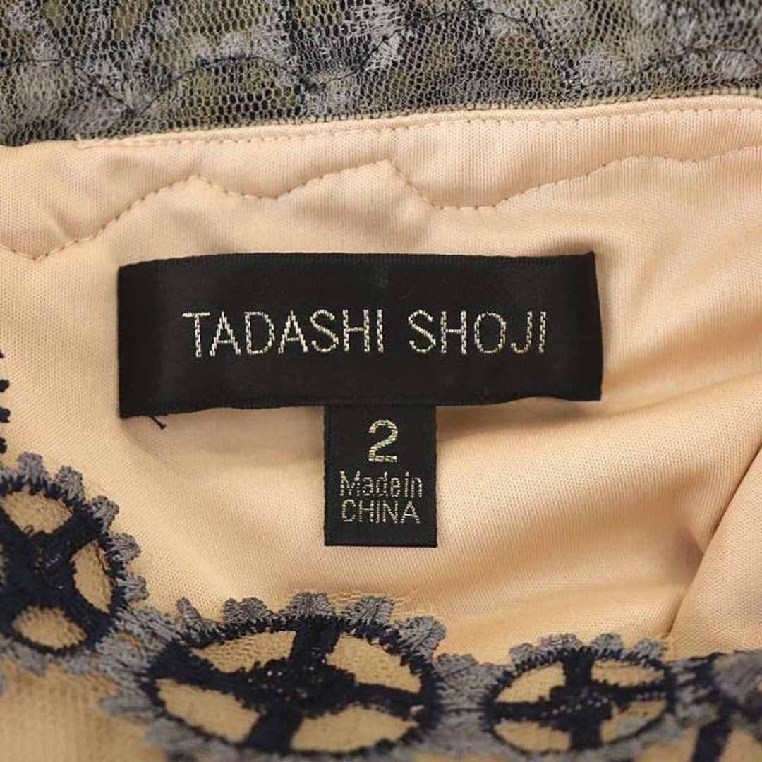 TADASHI SHOJI(タダシショウジ)のタダシショージ サークルレース刺繍ドレス ワンピース ひざ丈 ノースリーブ レディースのワンピース(ひざ丈ワンピース)の商品写真