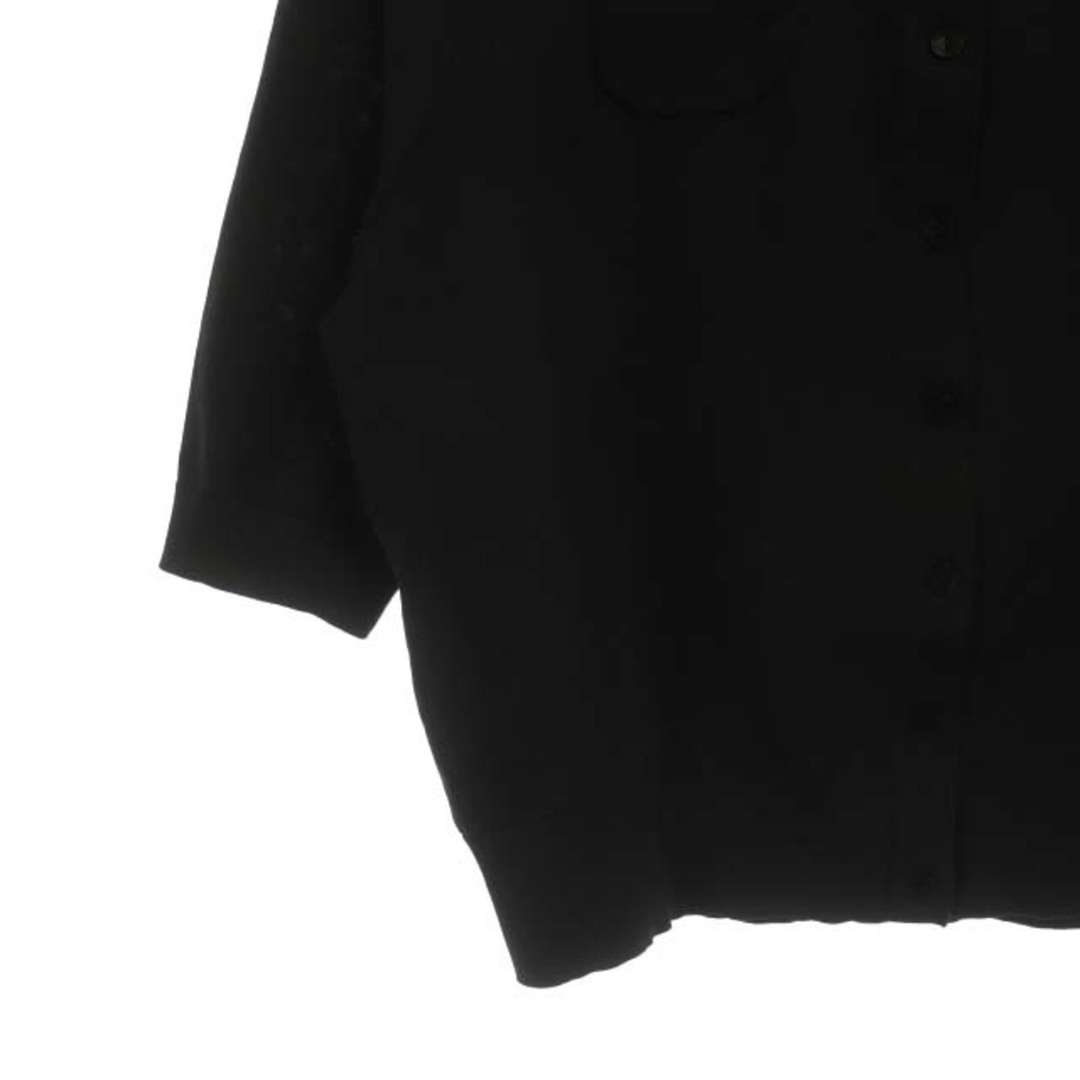 キャバン CABaN 五分袖ニットカーディガン S 黒 ブラック レディースのトップス(カーディガン)の商品写真