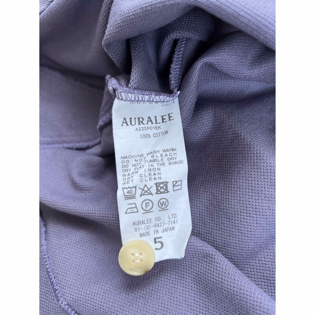 AURALEE - 【即完売品】オーラリー Pique Big Polo 22SS サイズ5の通販