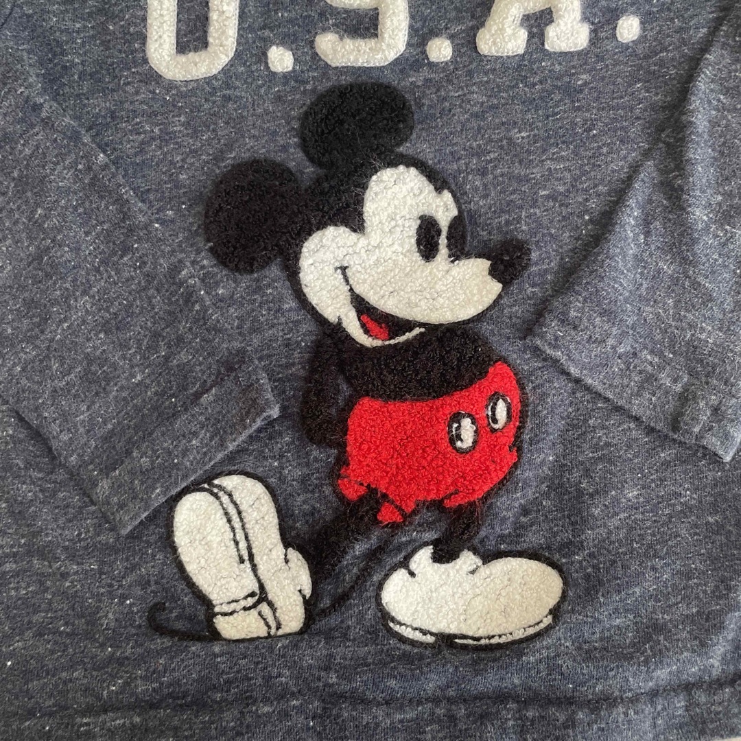 Disney(ディズニー)のミッキー　ロンT 100 キッズ/ベビー/マタニティのキッズ服男の子用(90cm~)(Tシャツ/カットソー)の商品写真