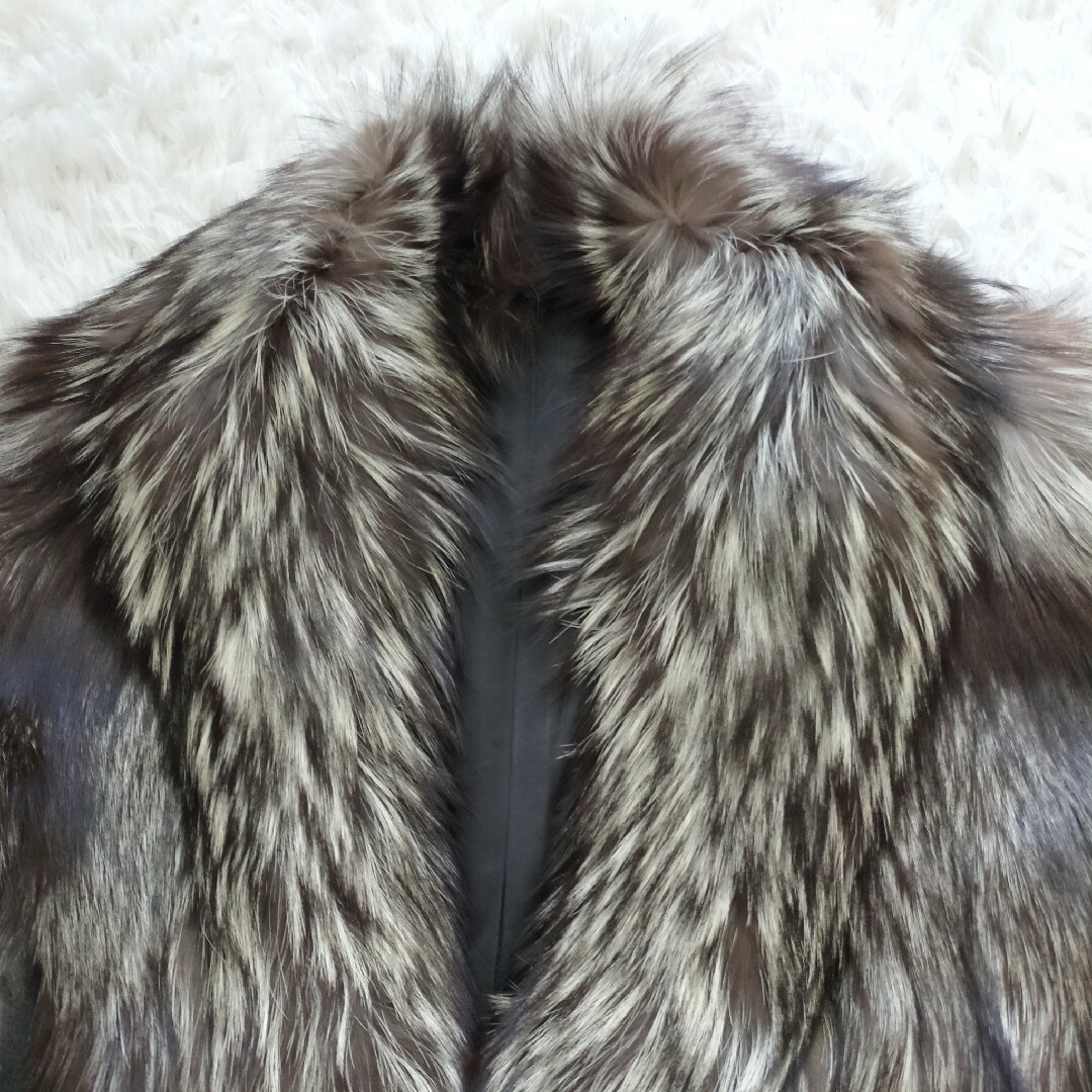 最高級✨サガフォックス SAGAFOX ROYAL 金タグ 毛皮コート 9号 M-