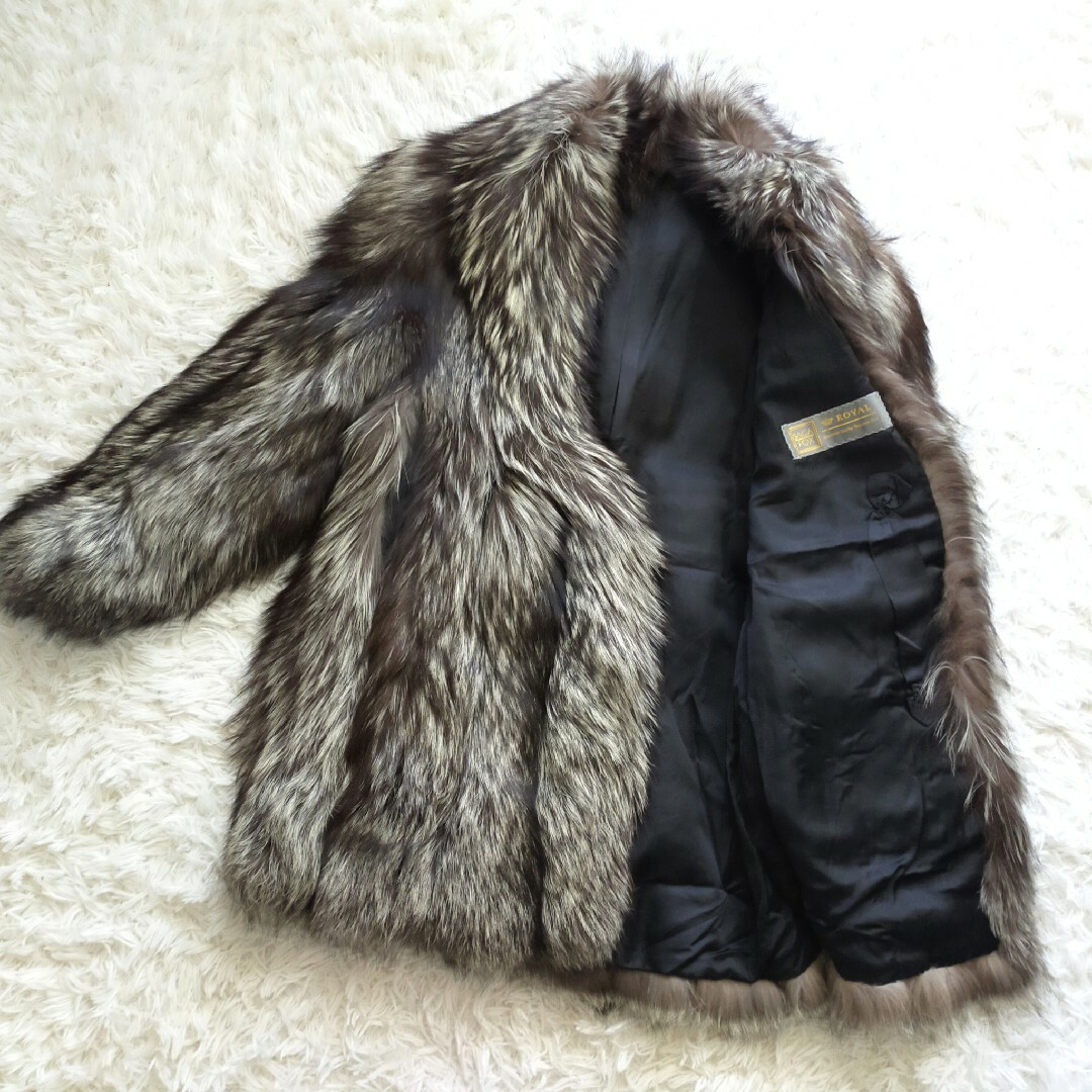 最高級✨サガフォックス SAGAFOX ROYAL 金タグ 毛皮コート 9号 M-