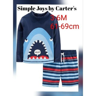 カーターズ(carter's)の新品 60cm Simple Joys by Carter'sサメラッシュガード(水着)