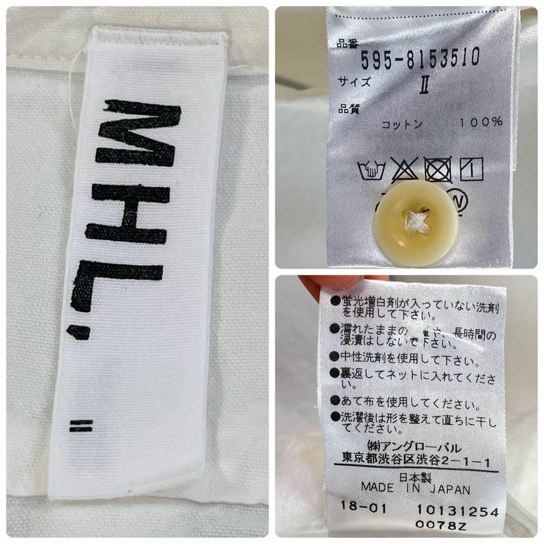 【美品】MHL. 長袖シャツ　バンドカラー　オーバーサイズ　マーガレットハウエル 5