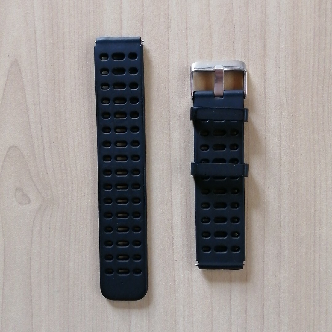 腕時計　ラバーベルト　黒　ノーブランド メンズの時計(ラバーベルト)の商品写真