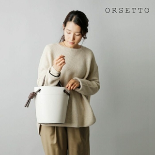 オルセット(ORSETTO)の極美品 ORSETTO(オルセット) カウレザー バケツ バッグ “CORDA”(トートバッグ)