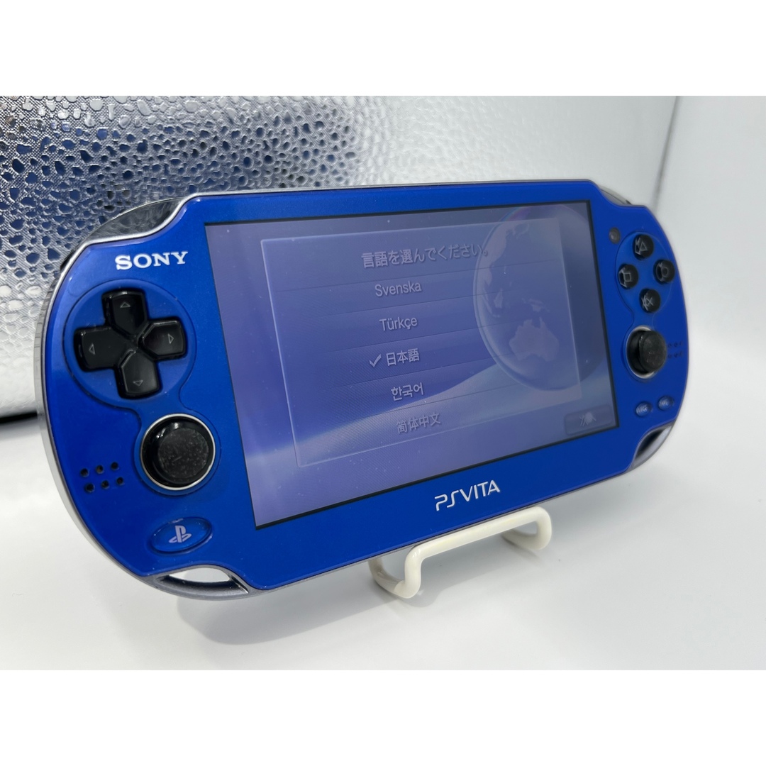 【液晶美品】PlayStation Vita ブルー PCH-1000 本体