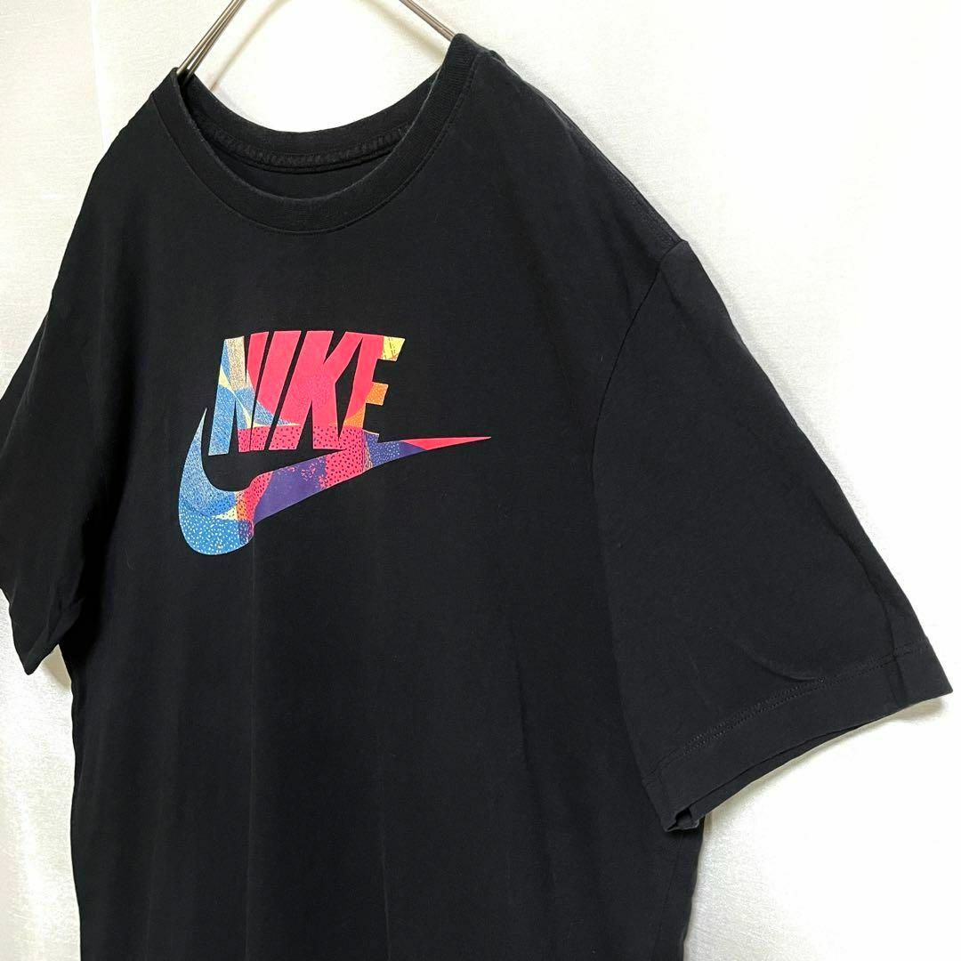 NIKE(ナイキ)のナイキ ビッグスウッシュ プリントＴシャツ ブラック L メンズのトップス(Tシャツ/カットソー(半袖/袖なし))の商品写真