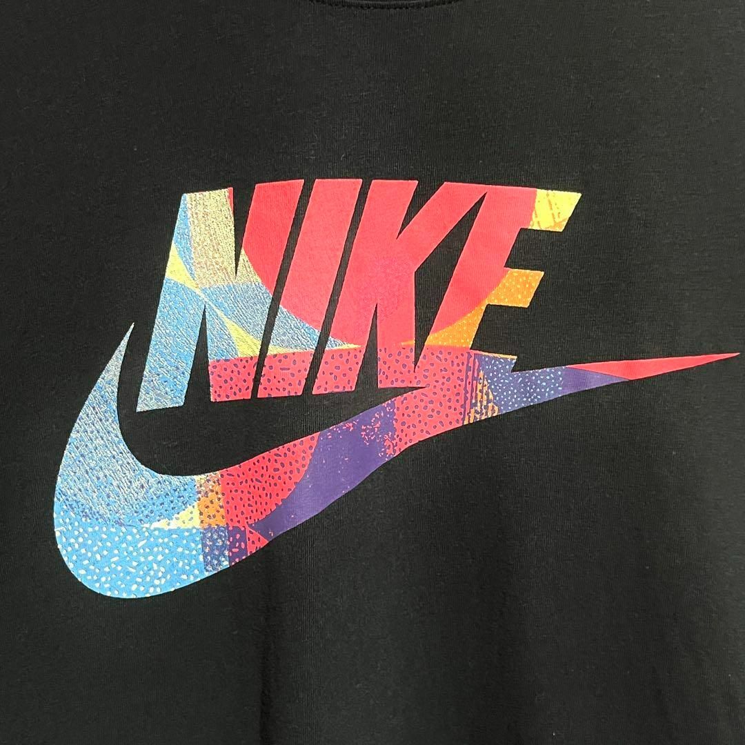 NIKE(ナイキ)のナイキ ビッグスウッシュ プリントＴシャツ ブラック L メンズのトップス(Tシャツ/カットソー(半袖/袖なし))の商品写真