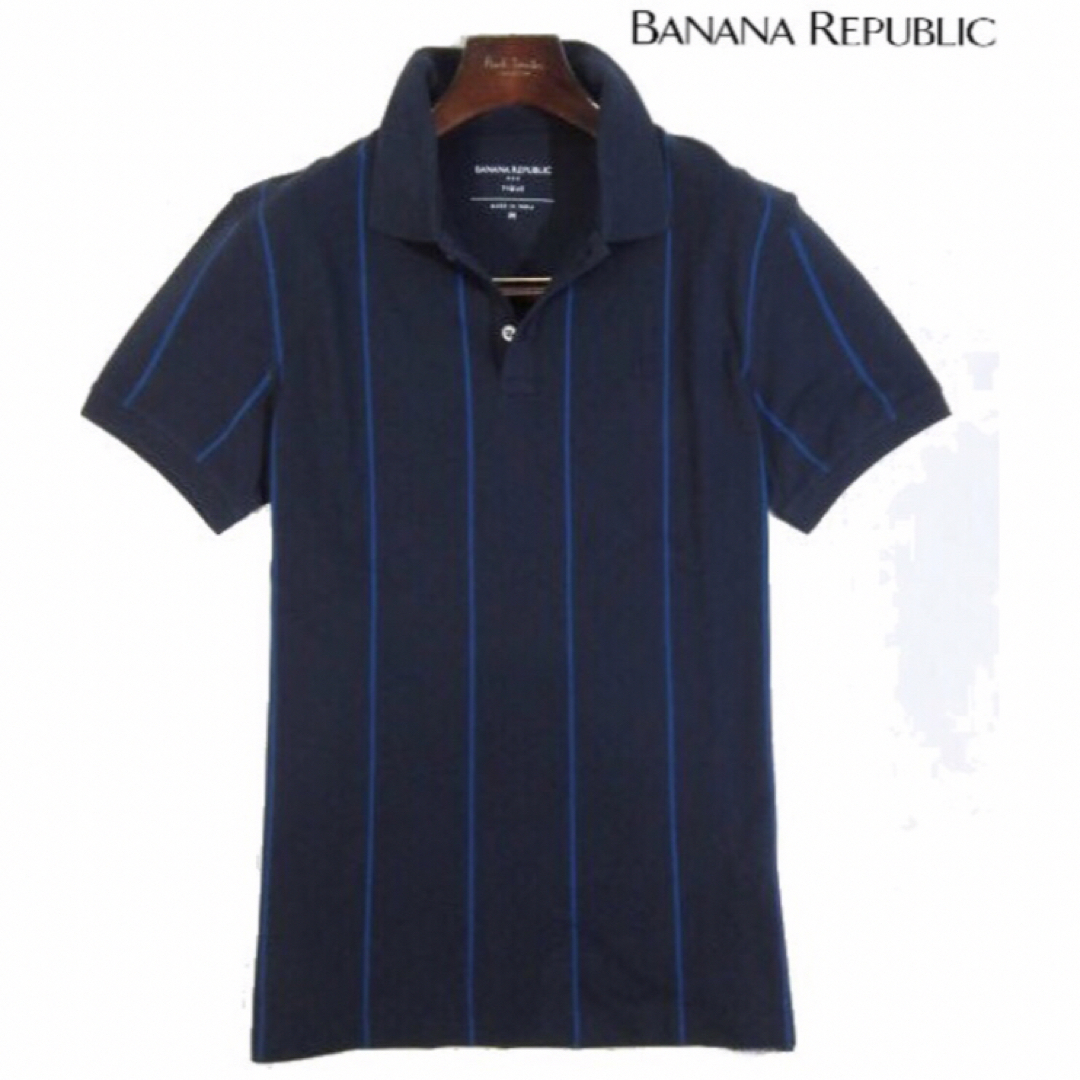 Banana Republic(バナナリパブリック)の【BANANA REPUBLIC】コットン100%半袖ポロシャツ・Mサイズ メンズのトップス(ポロシャツ)の商品写真