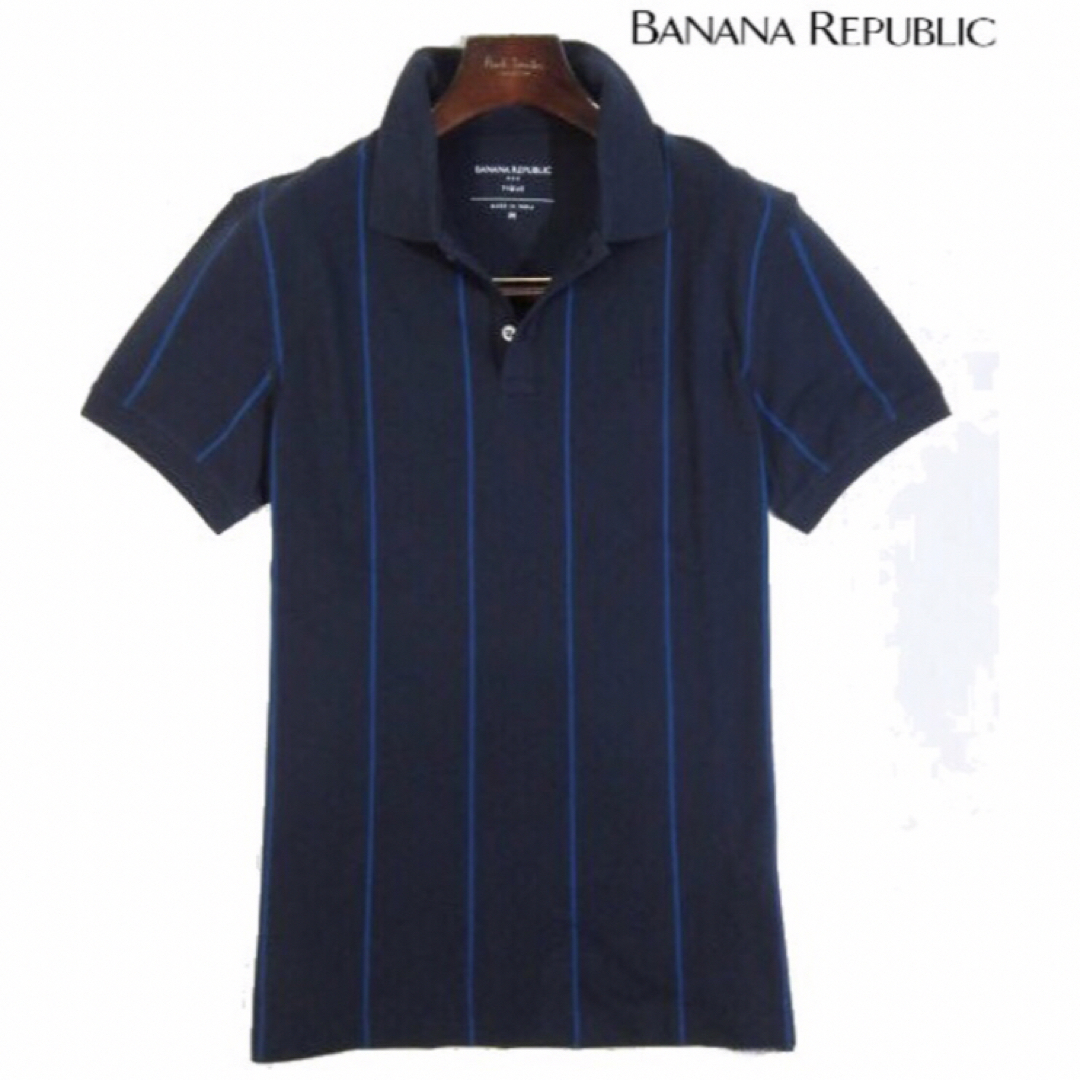 Banana Republic(バナナリパブリック)の【BANANA REPUBLIC】コットン100%半袖ポロシャツ・Lサイズ メンズのトップス(ポロシャツ)の商品写真