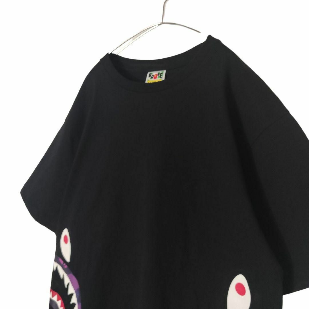 ☆美品☆ A BATHING APE Tシャツ シャーク 迷彩 カモ柄 XL