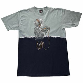 Giant - 90s ヴィンテージ KORN タイダイ ブリーチ Tシャツ GIANT XLの Giant - 90s ヴィンテージ KORN タイダイ ブリーチ Tシャツ GIANT XLの
