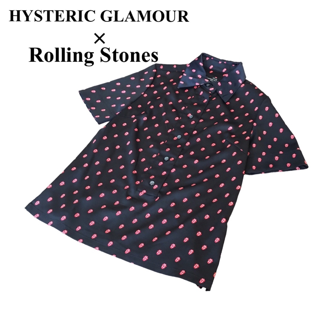 HYSTERIC GLAMOUR(ヒステリックグラマー)のヒステリックグラマー　ローリングストーンズ　半袖シャツ　ブラウス レディースのトップス(シャツ/ブラウス(半袖/袖なし))の商品写真