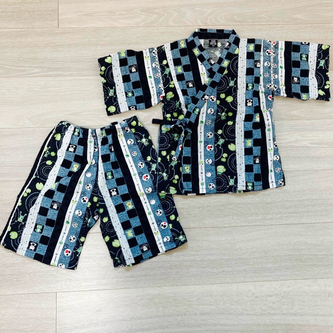 甚平　男の子　120センチ キッズ/ベビー/マタニティのキッズ服男の子用(90cm~)(甚平/浴衣)の商品写真