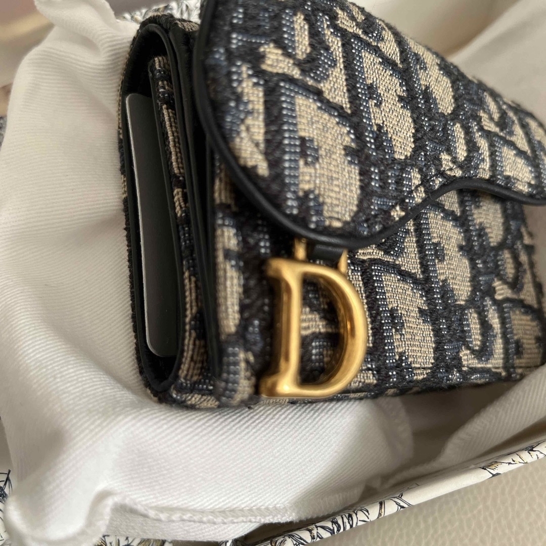 Christian Dior - DIOR お財布 サドル コンパクトウォレット 未 Christian Dior - DIOR お財布 サドル コンパクトウォレット 未