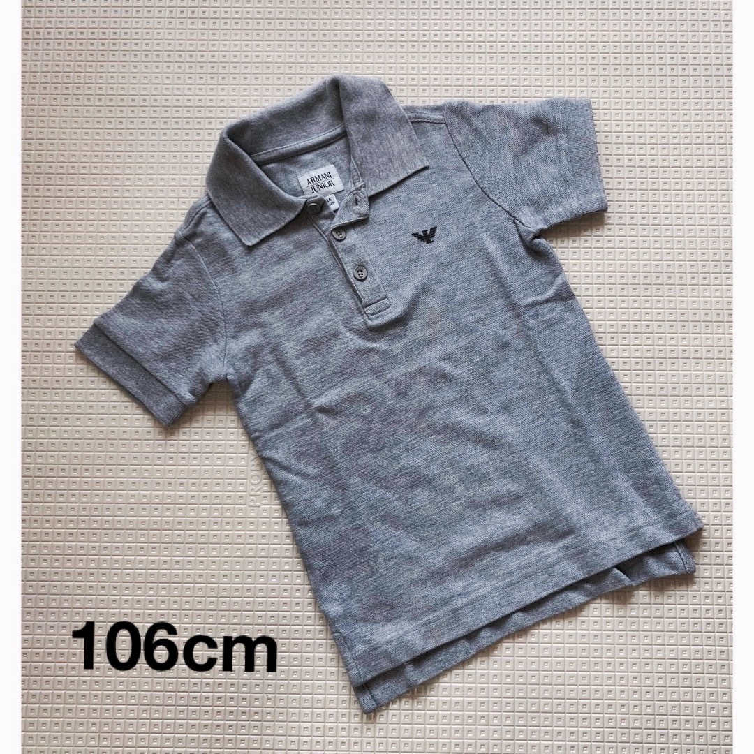 ARMANI JUNIOR(アルマーニ ジュニア)のポロシャツ　106cm 半袖 キッズ/ベビー/マタニティのキッズ服男の子用(90cm~)(Tシャツ/カットソー)の商品写真