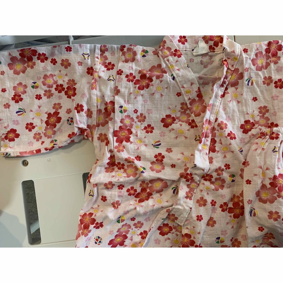 甚平　サイズ120 キッズ/ベビー/マタニティのキッズ服女の子用(90cm~)(甚平/浴衣)の商品写真