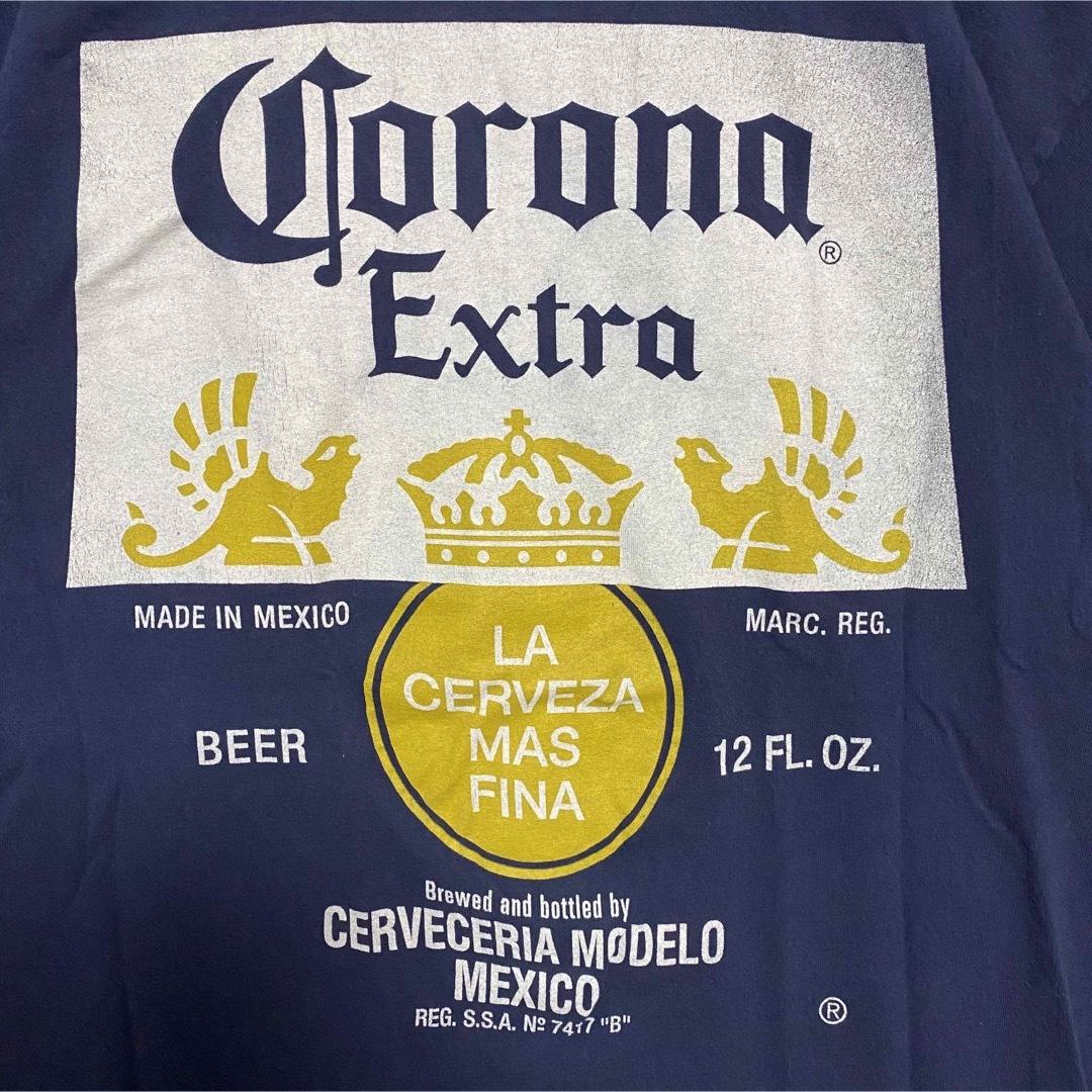 コロナ(コロナ)の【入手困難】CORONA コロナビール　Tシャツ　2XLサイズ　海外輸入　一点物 メンズのトップス(Tシャツ/カットソー(半袖/袖なし))の商品写真