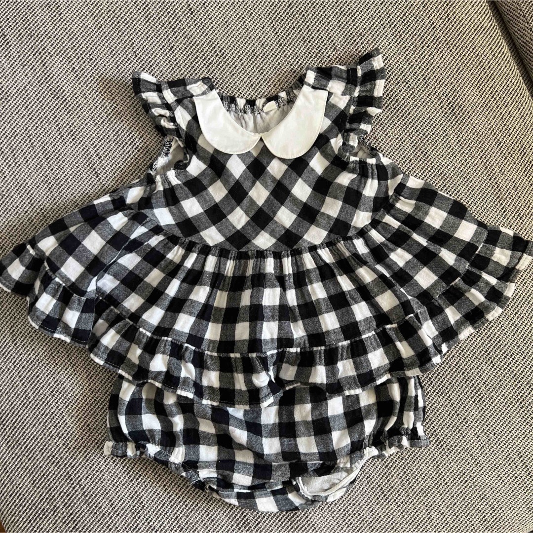 チェックチュニック　ブルマ　セット キッズ/ベビー/マタニティのキッズ服女の子用(90cm~)(ブラウス)の商品写真