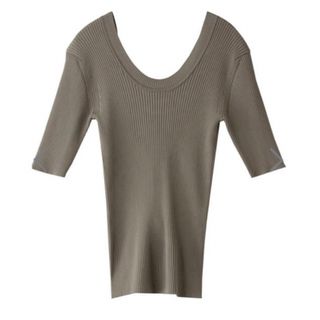 ルシェルブルー(LE CIEL BLEU)のルシェルブルー　Scoop Neck Knit(カットソー(半袖/袖なし))