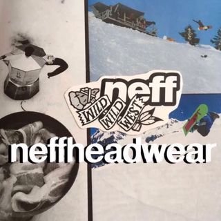 ネフ(Neff)のNEFFネフUS限定ヘッドウエア非売品クリアベースロゴステッカー(アクセサリー)