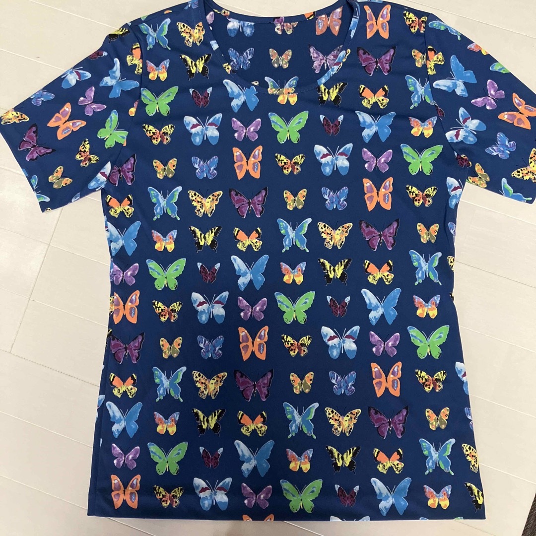HANAE MORI(ハナエモリ)のモリハナエチョウ柄半袖 レディースのトップス(Tシャツ(半袖/袖なし))の商品写真