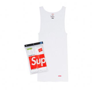 シュプリーム(Supreme)のSupreme Hanes Tank Tops XL 1枚 タンクトップ 白(タンクトップ)