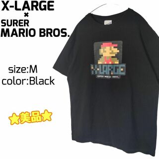 エクストララージ(XLARGE)の☆美品☆ X-LARGE × SUPER MARIO BROS. Tシャツ M(Tシャツ/カットソー(半袖/袖なし))