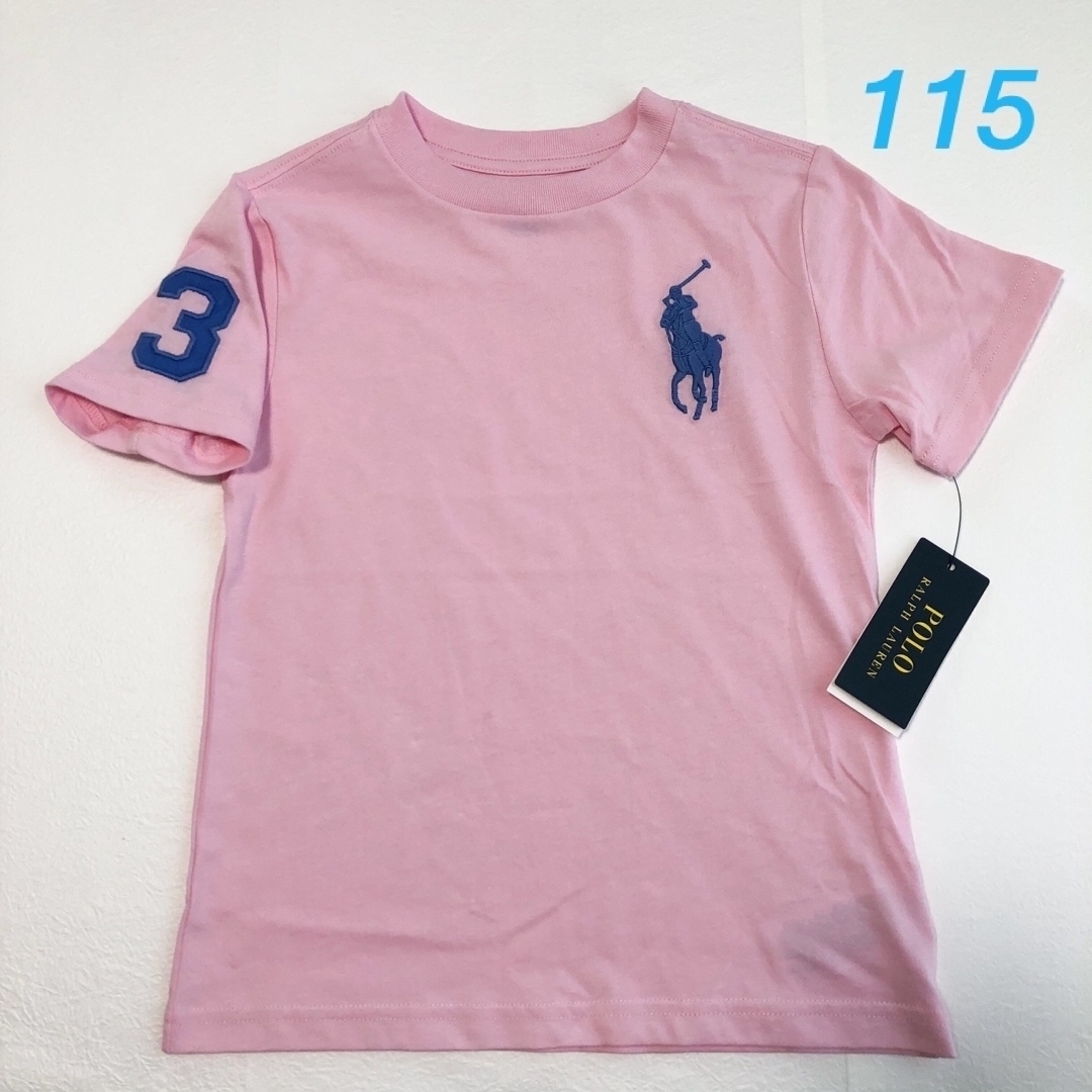 POLO RALPH LAUREN(ポロラルフローレン)の新作◇ラルフローレン ビッグポニー半袖Tシャツ ピンク 5/115 キッズ/ベビー/マタニティのキッズ服男の子用(90cm~)(Tシャツ/カットソー)の商品写真