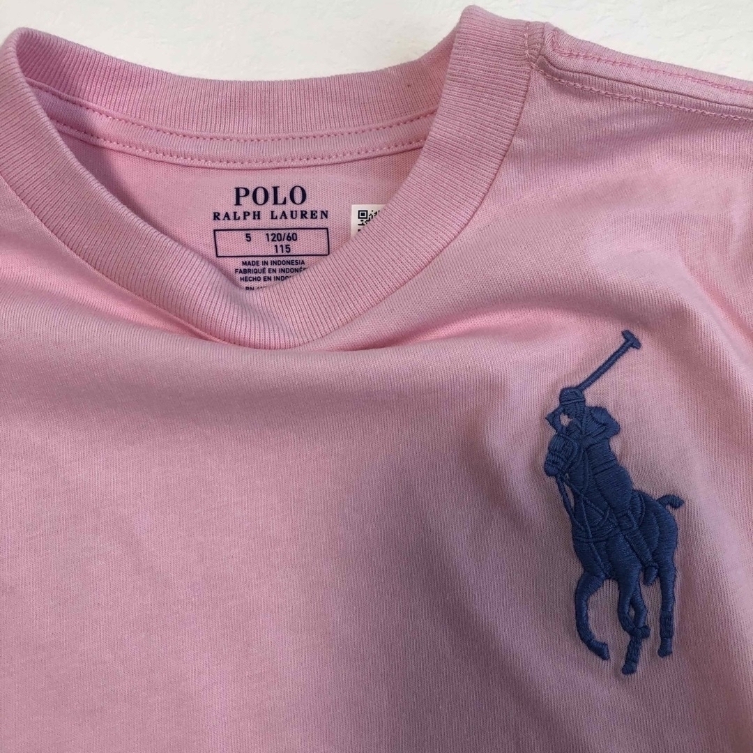 POLO RALPH LAUREN(ポロラルフローレン)の新作◇ラルフローレン ビッグポニー半袖Tシャツ ピンク 5/115 キッズ/ベビー/マタニティのキッズ服男の子用(90cm~)(Tシャツ/カットソー)の商品写真