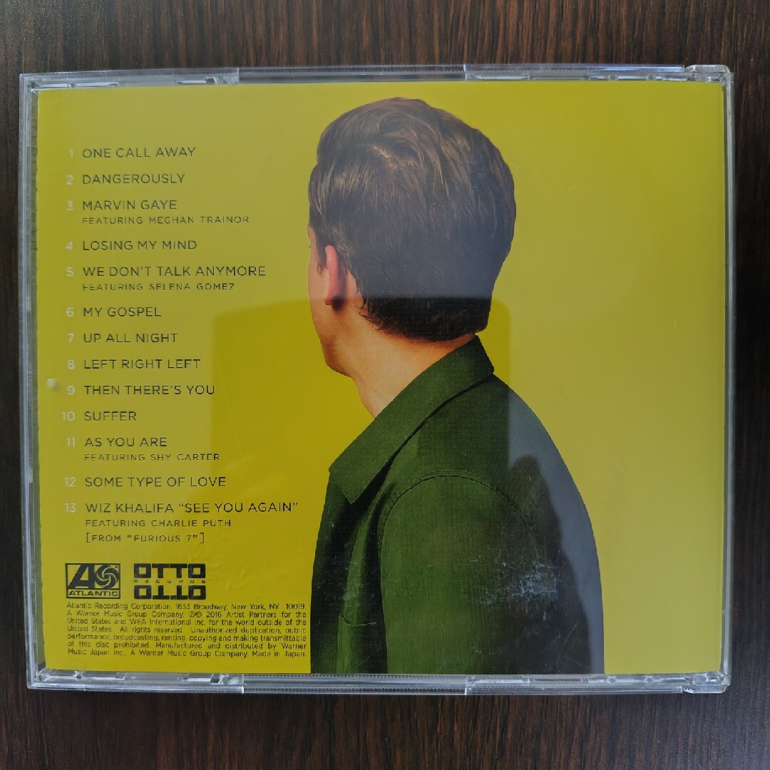 Charlie Puth NINE TRACK MIND エンタメ/ホビーのCD(ポップス/ロック(洋楽))の商品写真