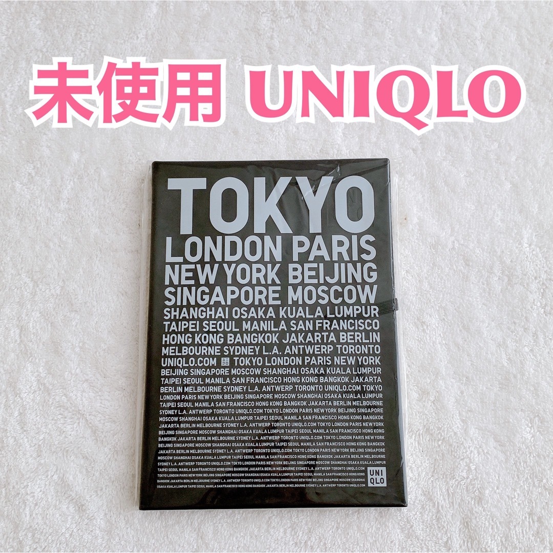 UNIQLO(ユニクロ)の【新品】UNIQLO ユニクロ オリジナル手帳　無地黒　ミニサイズのノート インテリア/住まい/日用品の文房具(ノート/メモ帳/ふせん)の商品写真