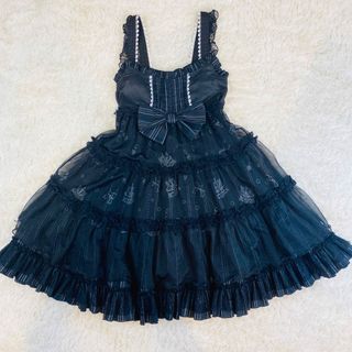 配送日指定可 エイチナオト フリル マリン刺繍ワンピース・ケープ