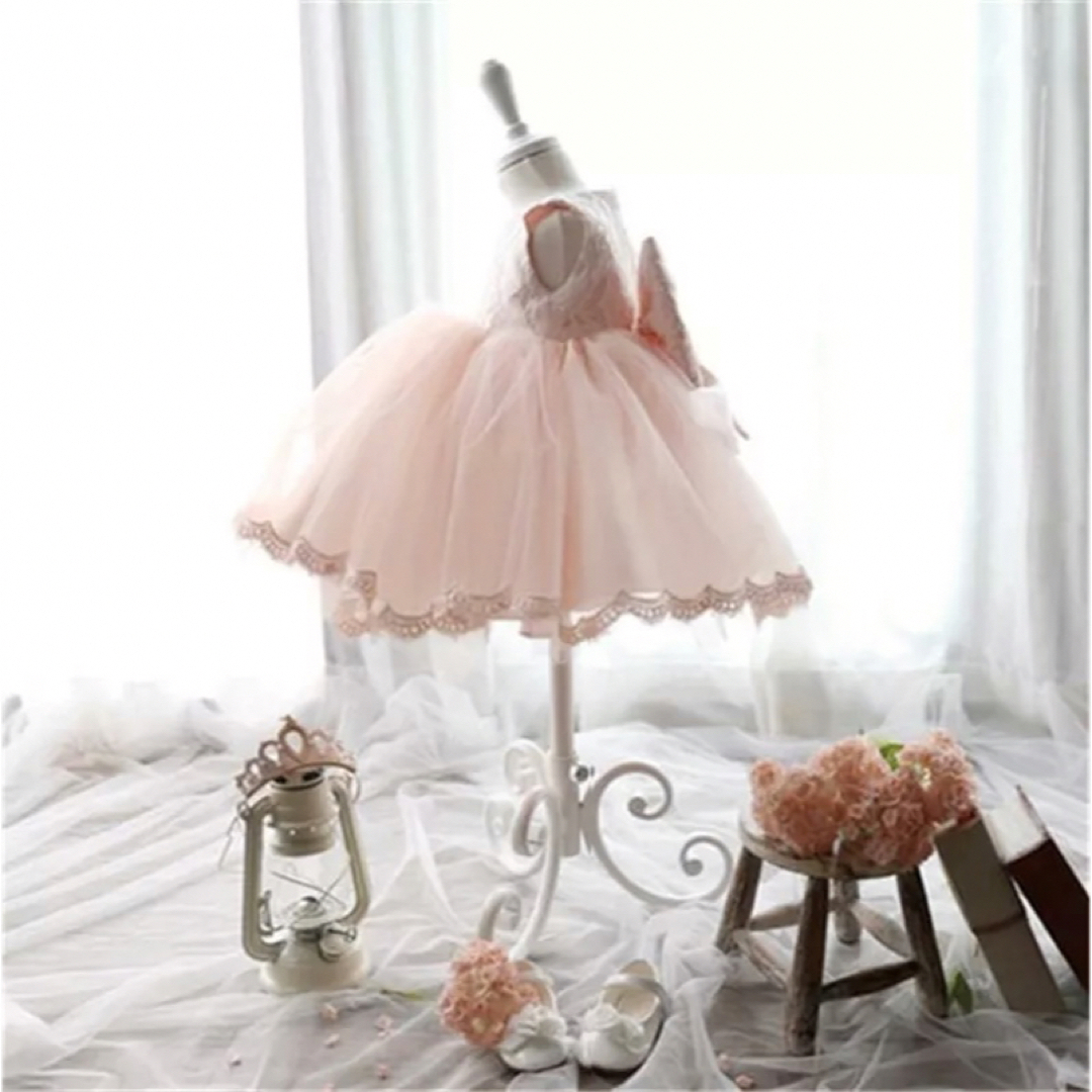 子供ドレス ベビードレス リングガール 結婚式 フォト撮影 90cm ピンクの通販 by ジュエリ♪プロフ確認願います(*ˊ˘ˋ*) ｜ラクマ