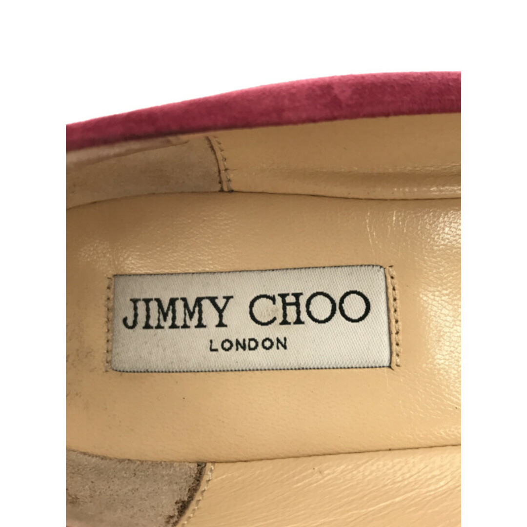 JIMMY CHOO(ジミーチュウ)のJIMMY CHOO ジミー チュウ エナメルトゥスウェードフラットシューズ レディースの靴/シューズ(その他)の商品写真