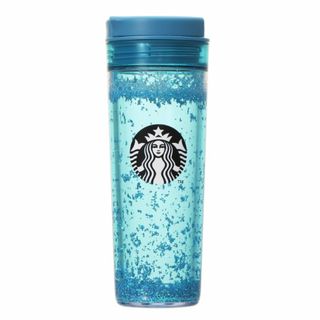 スターバックス(Starbucks)の【新品未使用】ウォーターインタンブラーブルーグリッター473ml(タンブラー)