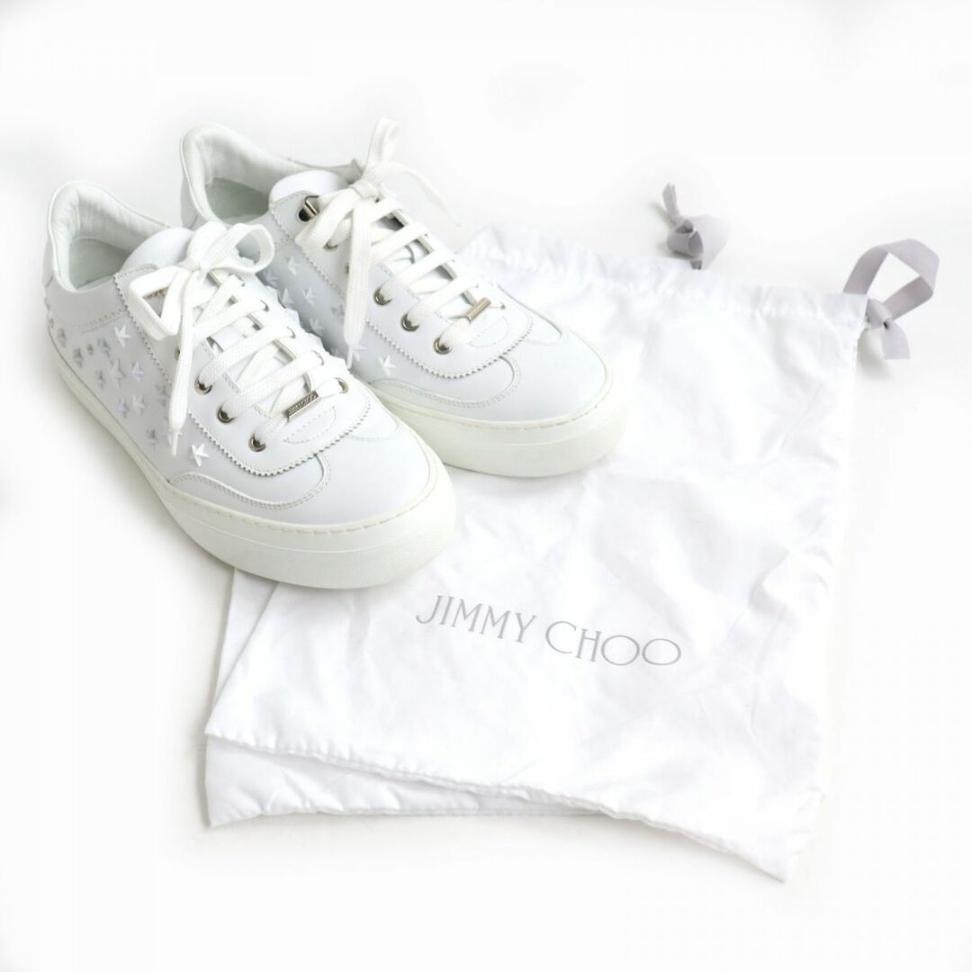 JIMMY CHOO   極美品◇JIMMY CHOO ジミーチュウ スタースタッズ レザー