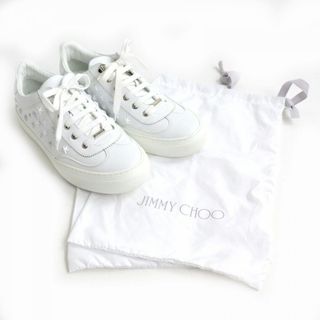 極美品 JIMMY CHOO ジミーチュウ スタースタッズ レザー