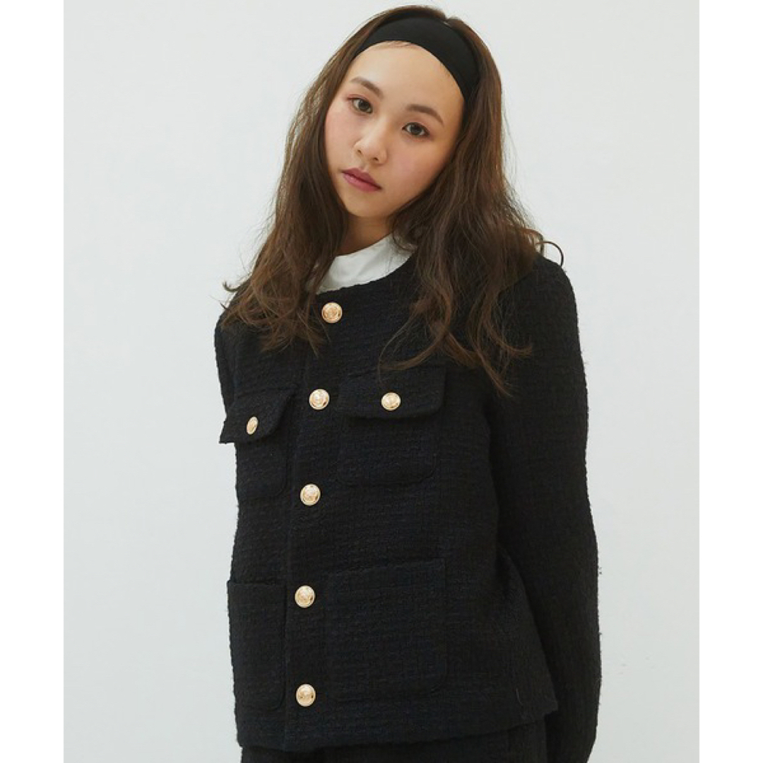 RANDEBOO(ランデブー)のRANDEBOO / Classic tweed jacket レディースのジャケット/アウター(テーラードジャケット)の商品写真