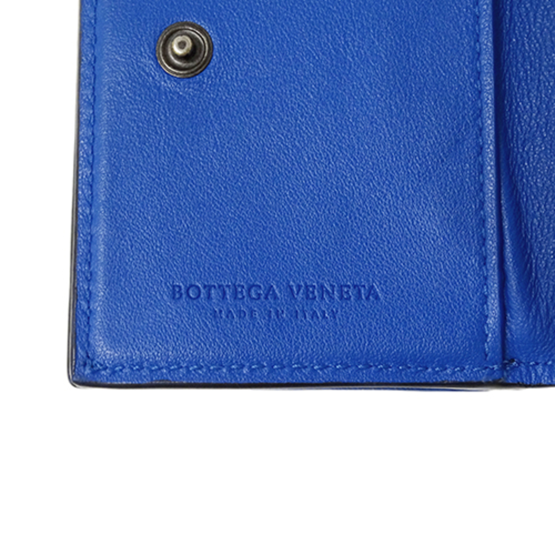 Bottega Veneta ボッテガヴェネタ イントレチャート 三つ折り コンパクトウォレット ブラック 【ブランド】
