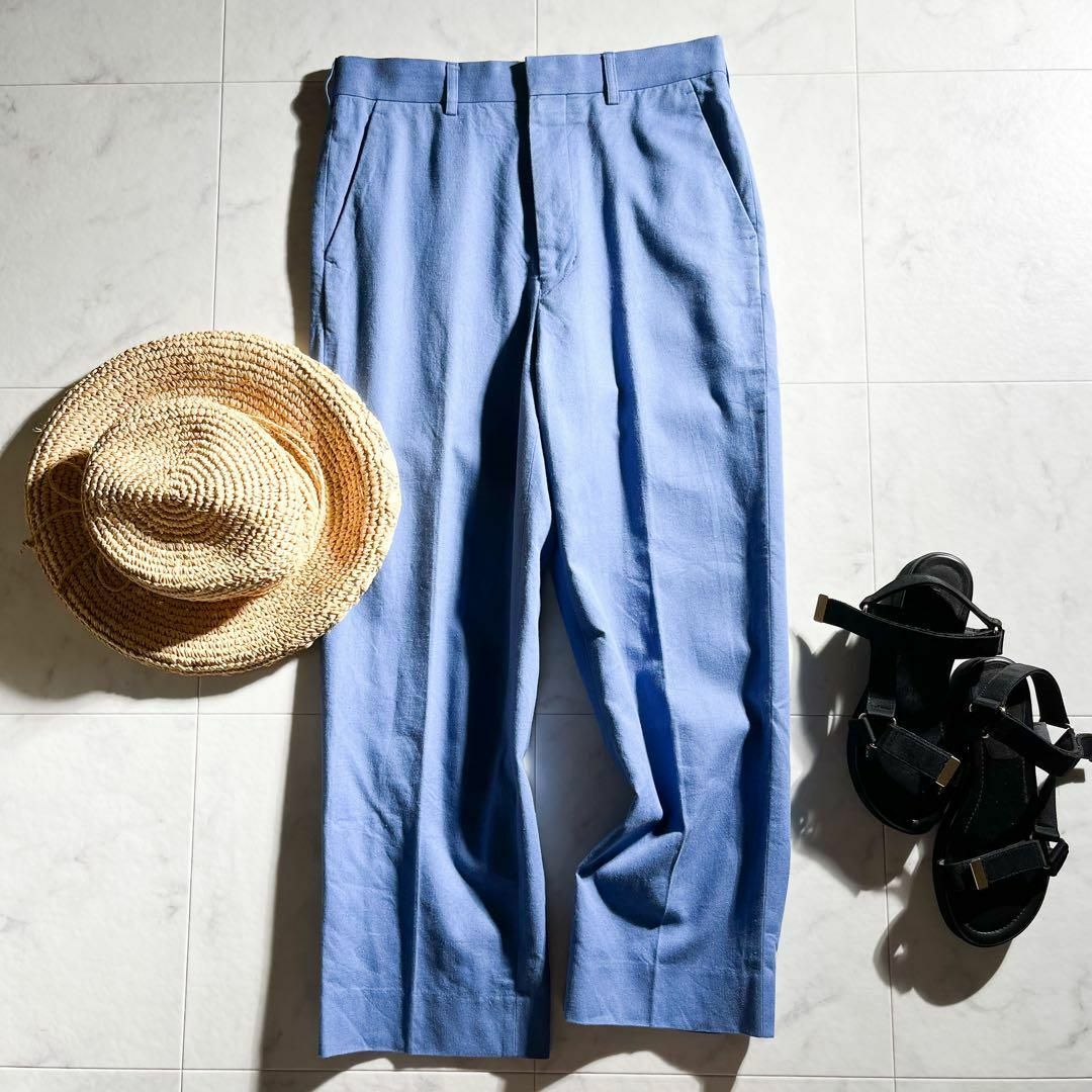 極美品✨ユニオンランチ CHAMBRAY PANTS シャンブレーパンツ ブルー-