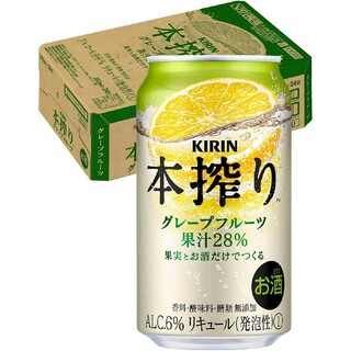 酎ハイ キリン 本搾り チューハイ グレープフルーツ 350ml×24本(リキュール/果実酒)
