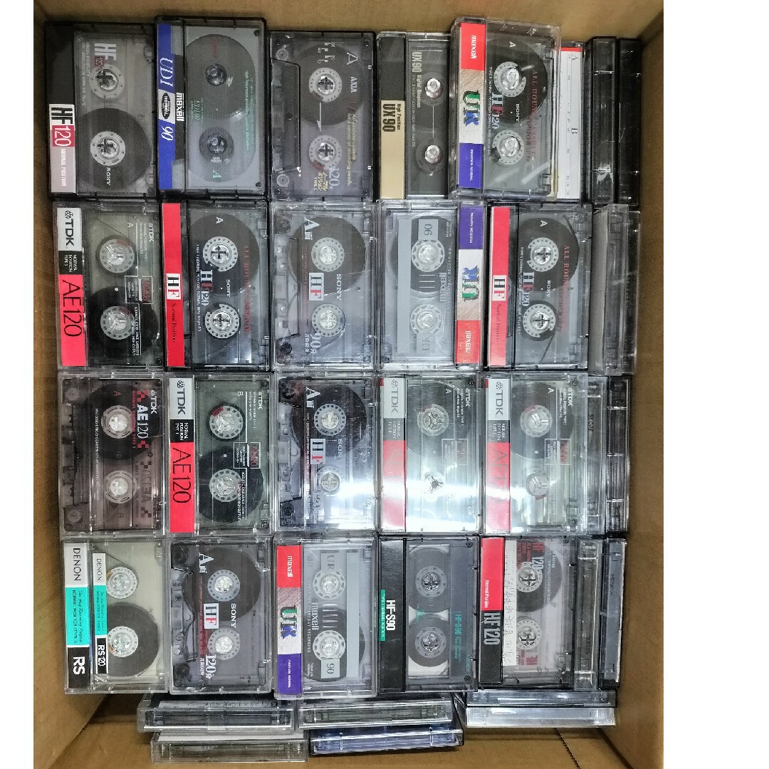 カセットテープ 200本以上 大量まとめ売り 使用済み/ノーマル/ハイポジ/のサムネイル