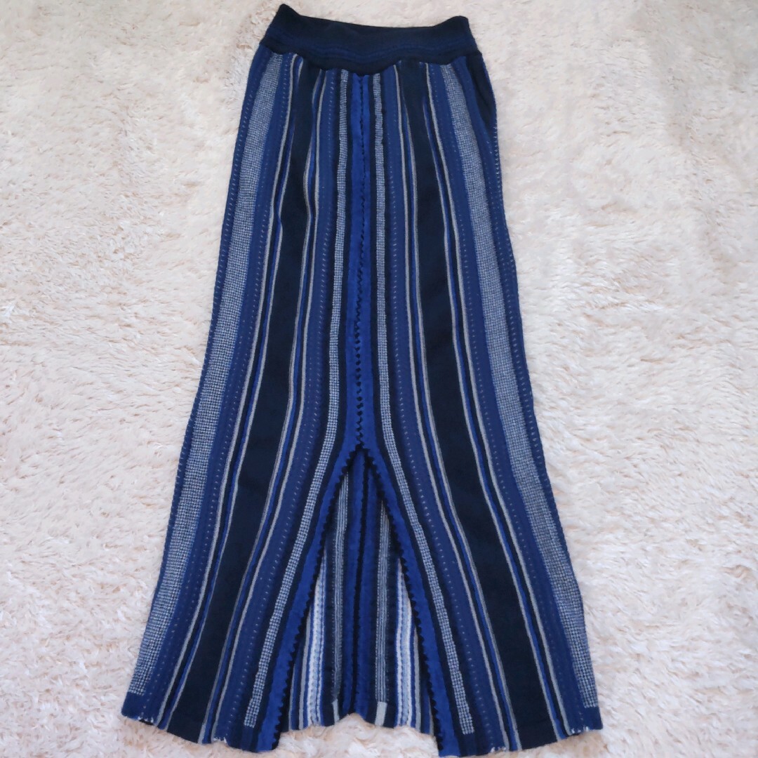 mame - マメクロゴウチ☆Stripe HAMAGURI Knit Skirtの通販 by はまこ