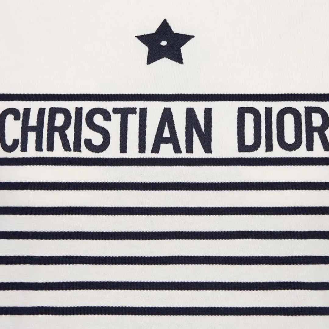 【Christian Dior】 ディオール ボーダーカットソー