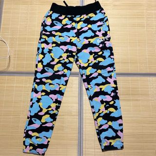 APE BAPE KAWS CANDY CAMO 迷彩　multi パンツ　s