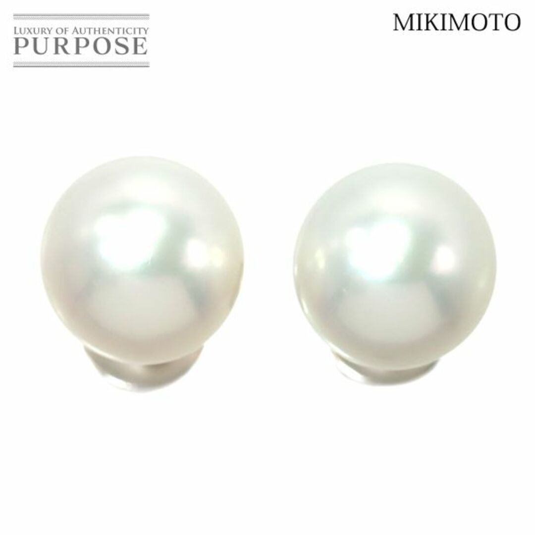 ミキモト MIKIMOTO 白蝶真珠 12.2mm ピアス K18 WG ホワイトゴールド 750 パール VLP 90195037ブランドミキモト白蝶真珠ピアス